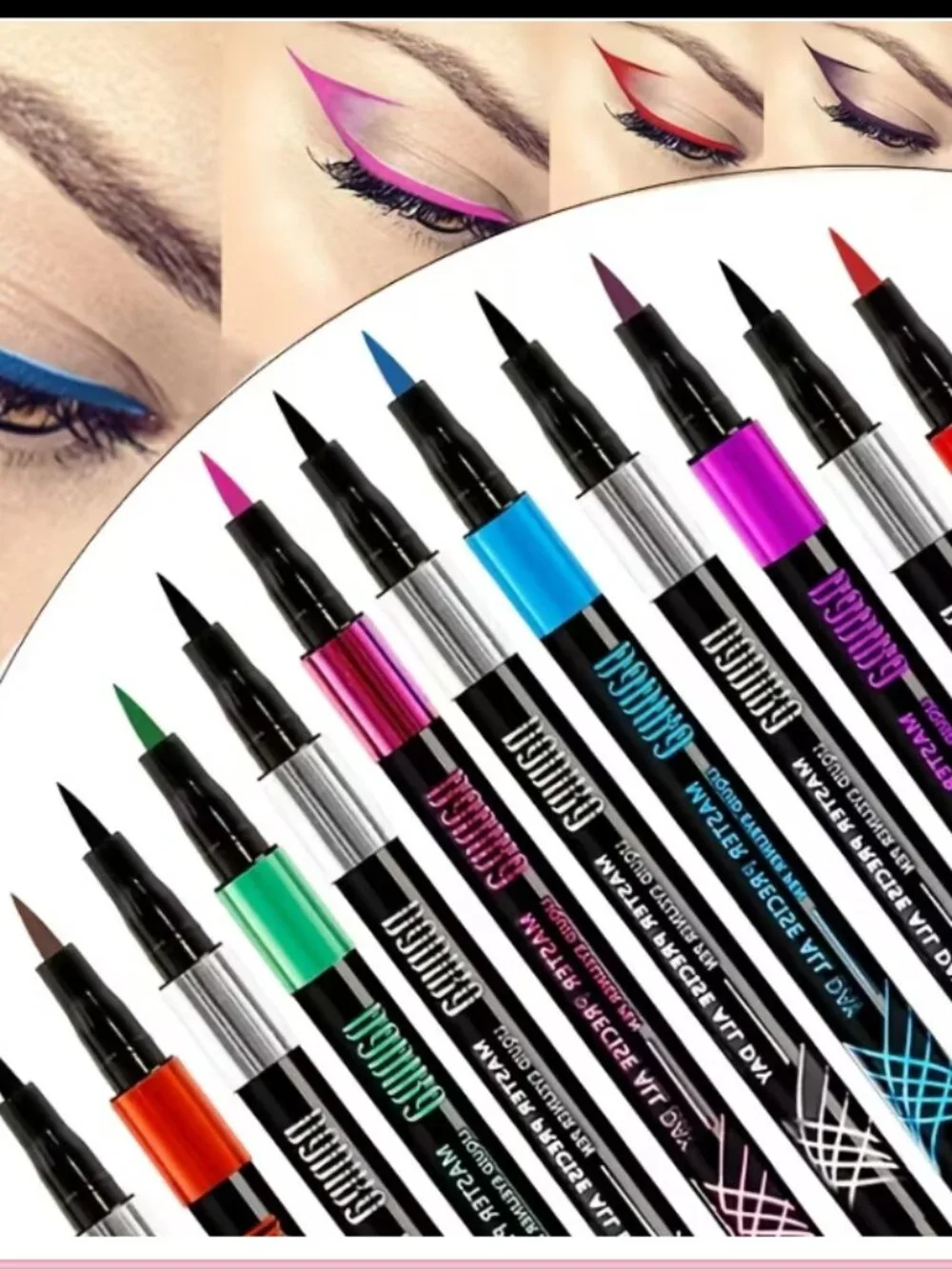 Array of Vibrant Liquid Colorful Eyeliner - Choose from 7 Colors